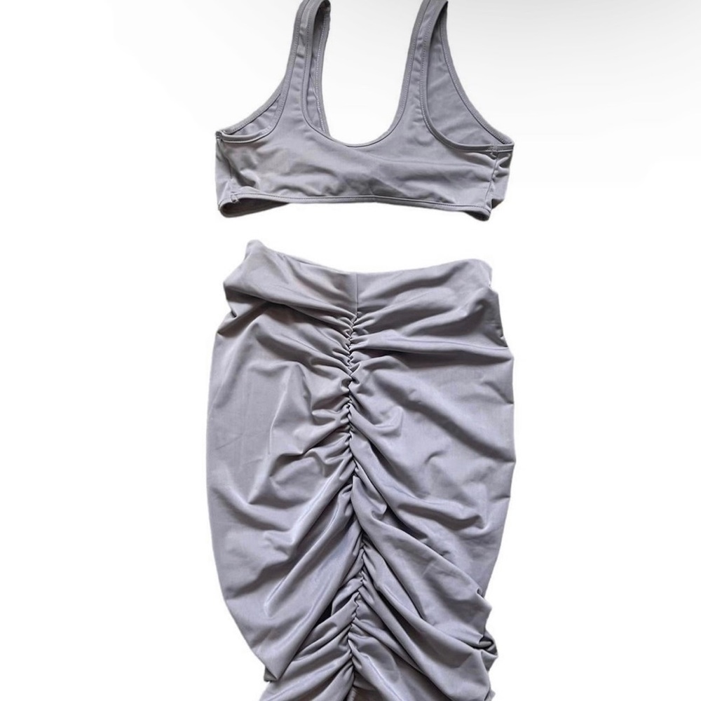 gray two piece set - Picture 3 of 3